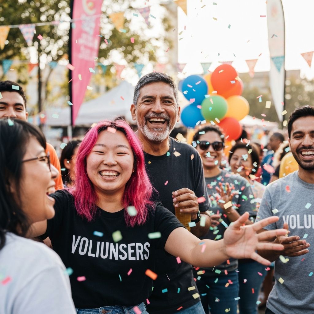 Team celebrating successful fundraising